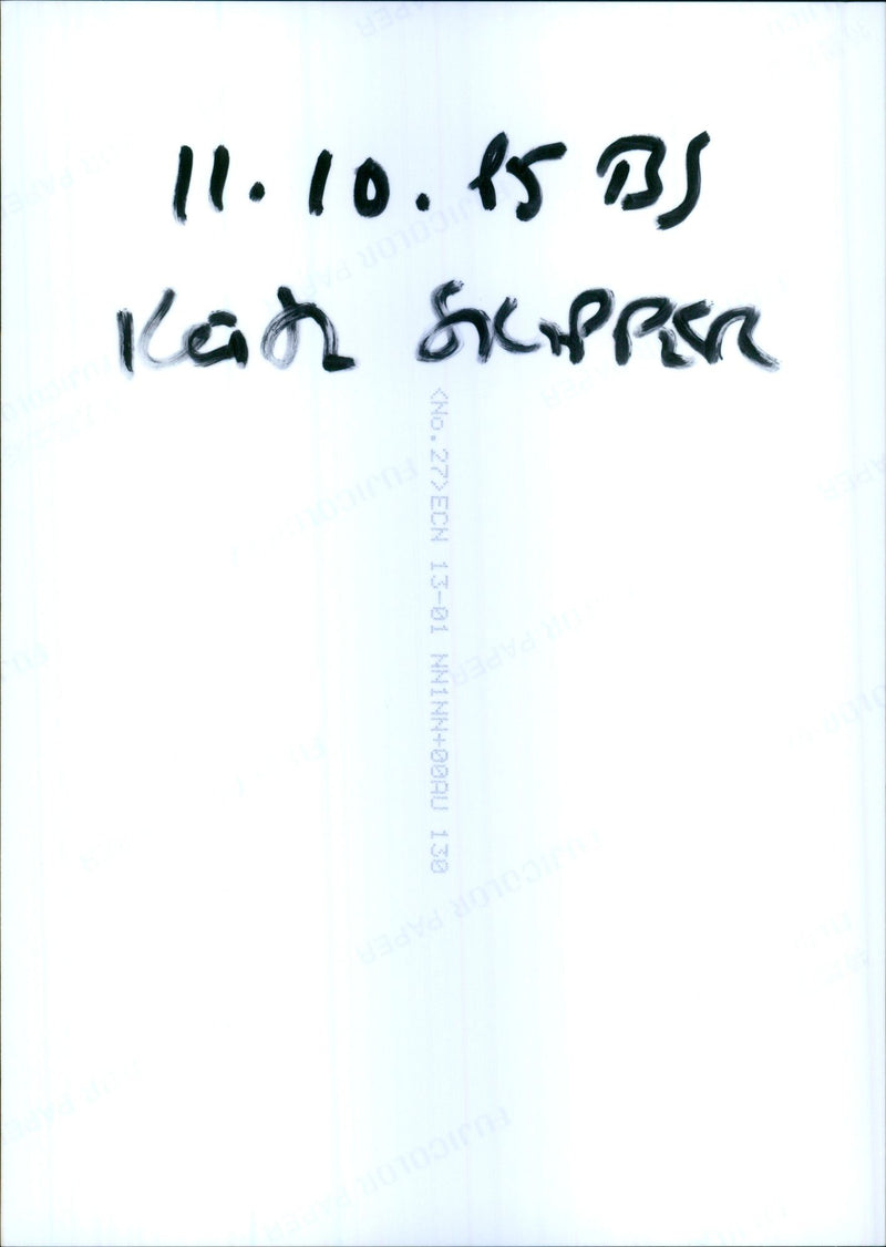 British writer Keith Skipper walks on the road - Vintage Photograph