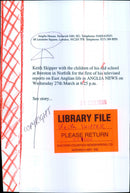 British writer Keith Skipper with pupils at Beeston Hall School - Vintage Photograph