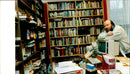 British writer Keith Skipper in his library - Vintage Photograph