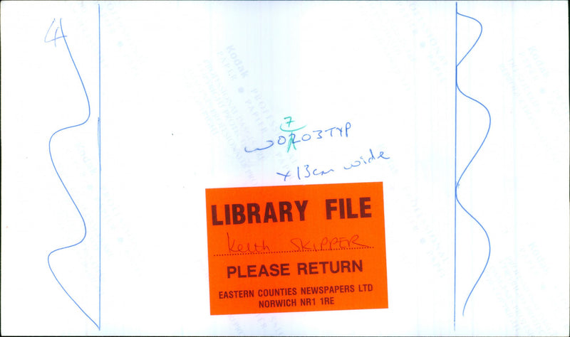British writer Keith Skipper in his library - Vintage Photograph