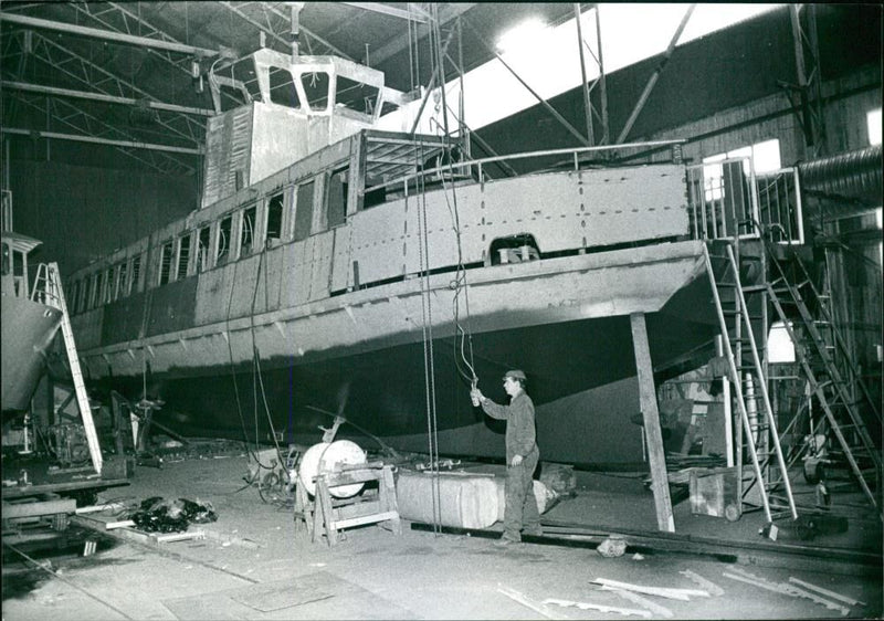 The King and Queen inaugurate the new DjurgÃ¥rds ferry - Vintage Photograph