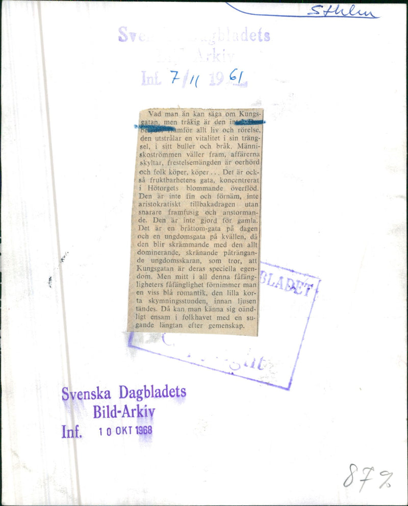 Kungsgatan - Vintage Photograph