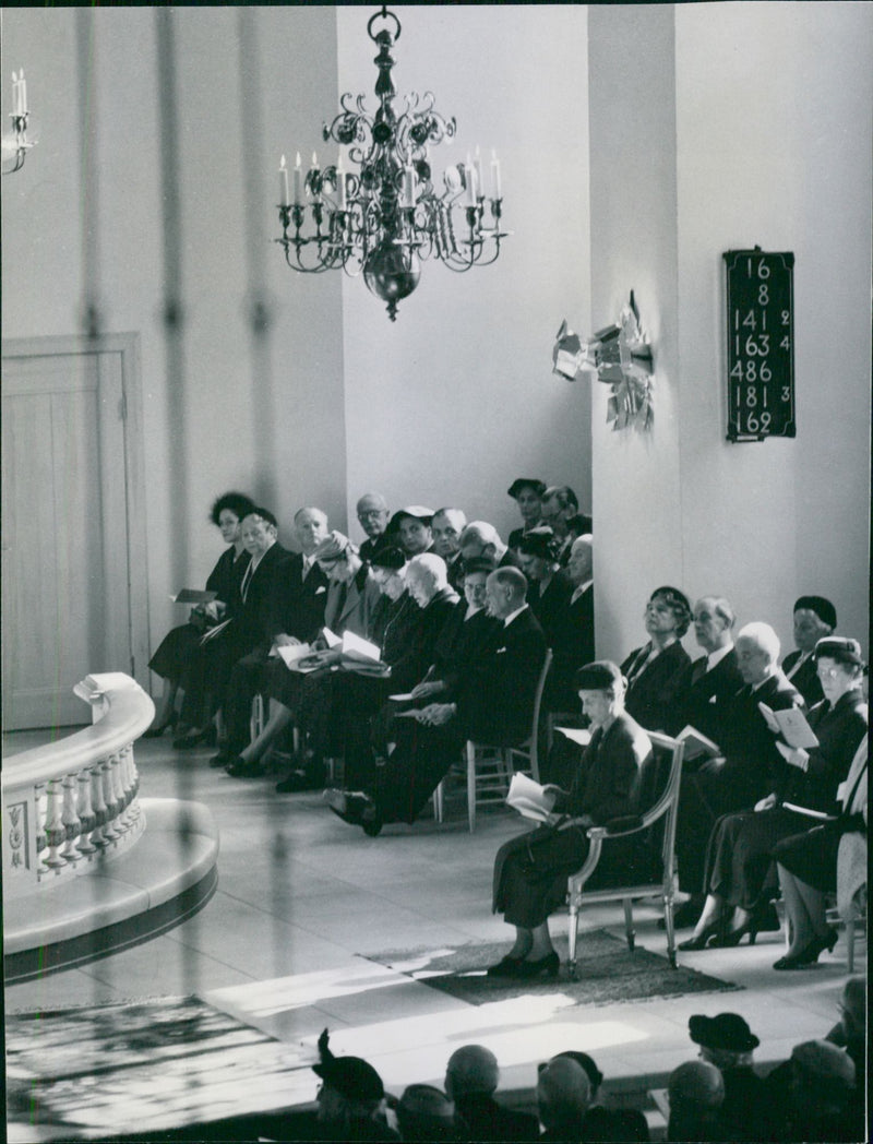 Stockholm picture. Kungsholm church. - Vintage Photograph