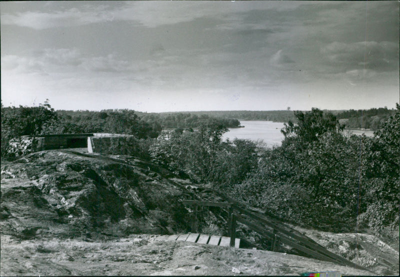 Bellevue Park at Brunnsviken - Vintage Photograph