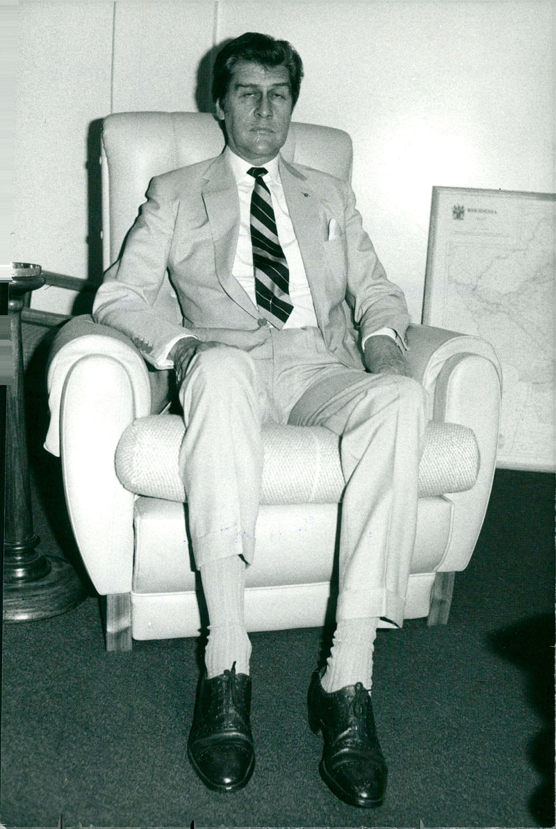 politician P. K. van der Byl - Vintage Photograph