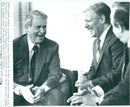 Helmut Schmidt and Cyrus Vance - Vintage Photograph