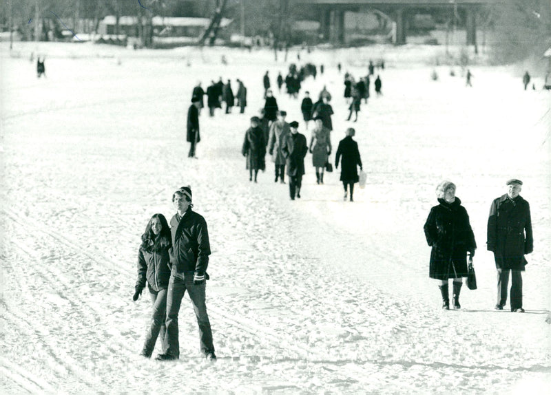 Riddarfjärden. - Vintage Photograph