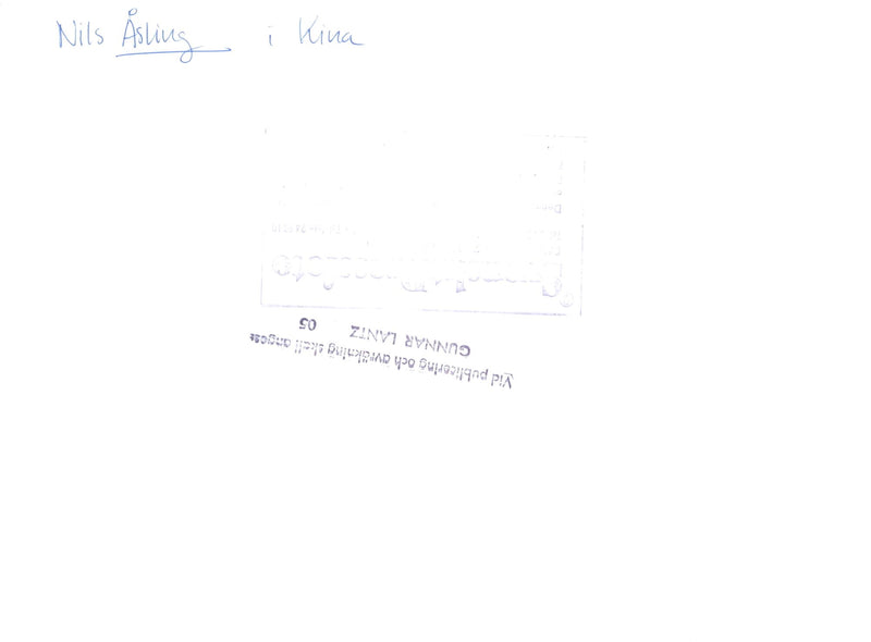 Swedish politician Nils G. Åsling in China - Vintage Photograph