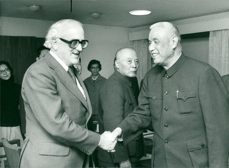 Swedish politician Nils G. Åsling in China - Vintage Photograph