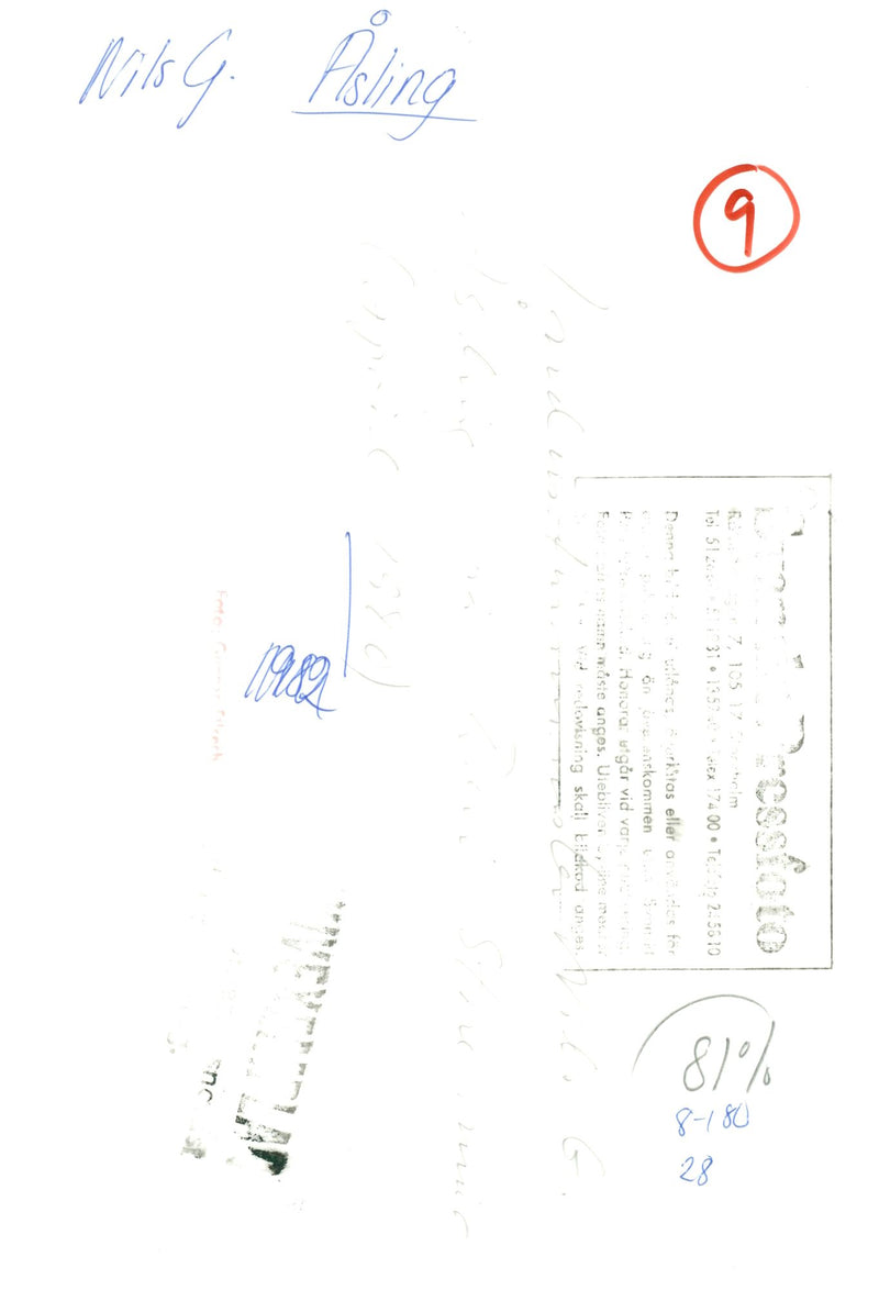 Swedish politician Nils G. Åsling - Vintage Photograph