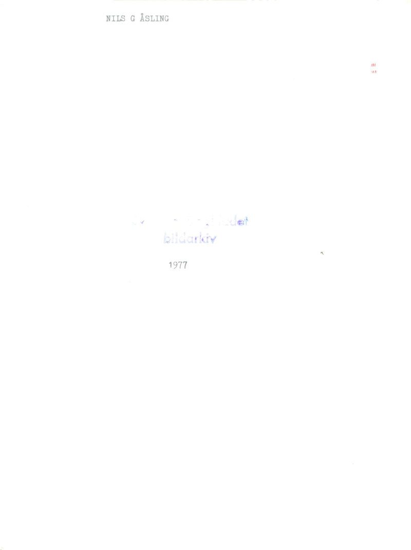 Sketch of Swedish politician Nils G. Åsling - Vintage Photograph