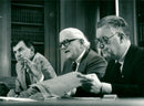 Swedish politicians Nils G. Åsling, Rune Molin and Lars Tobisson - Vintage Photograph