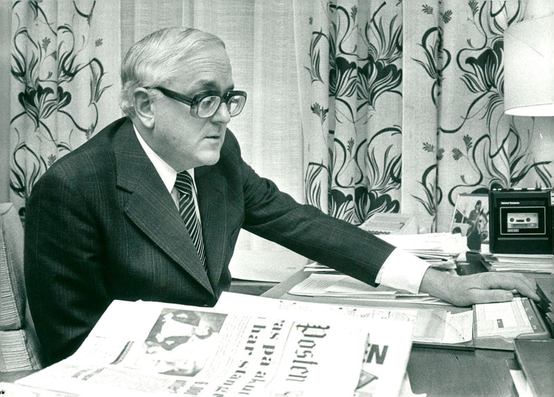 Swedish politician Nils G. Åsling - Vintage Photograph