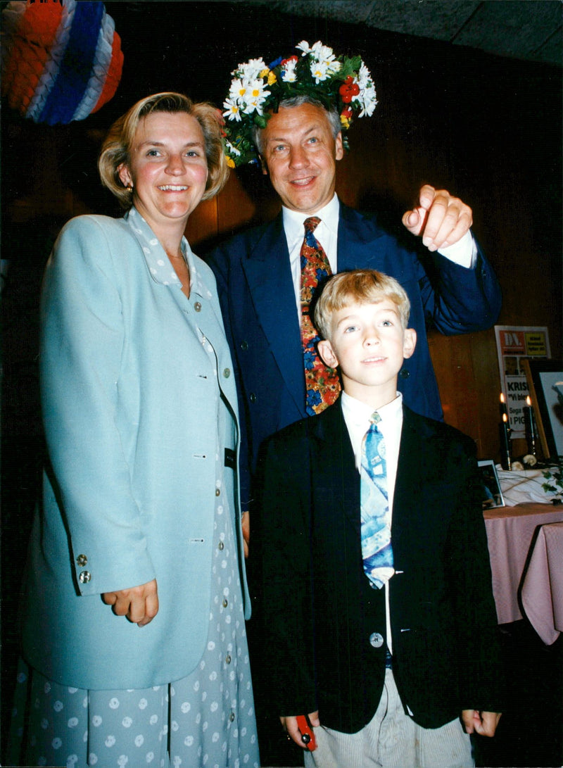 Bengt Westerberg, Jacob Westerberg and Marie Ehrling - Vintage Photograph