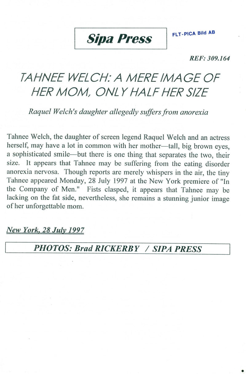 Tahnee Welch - Vintage Photograph