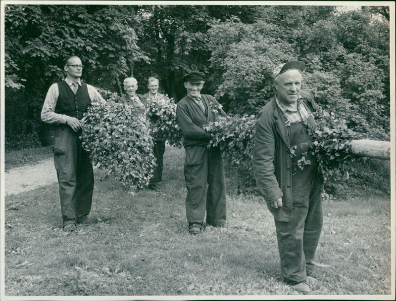 Midsummer on the ski - Vintage Photograph