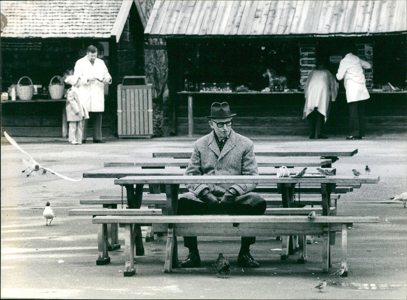 Saturday music at Skansen. - Vintage Photograph