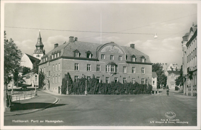 Hudiksvall:  Lot of Hamngatan - Vintage Photograph