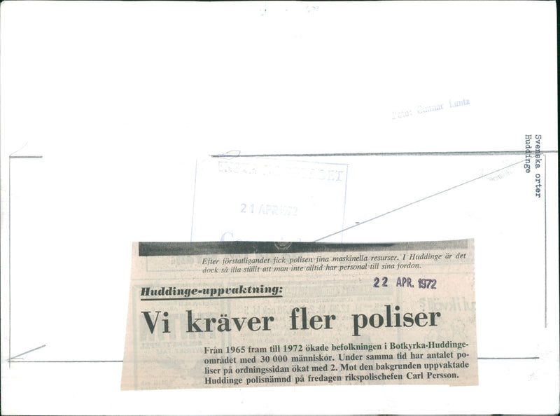 Police Car - Vintage Photograph