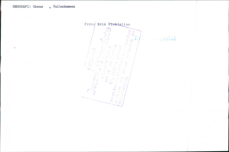 Volta Dam in Ghana. - Vintage Photograph