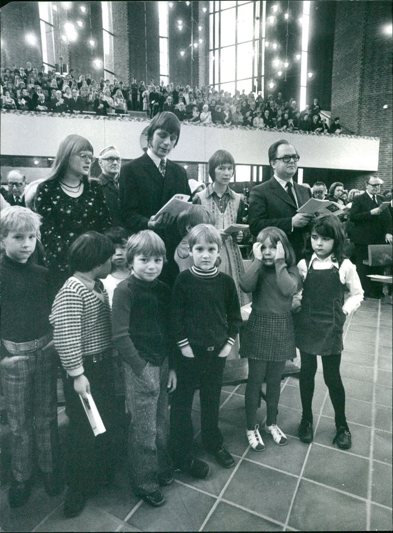 Immanuel Church inauguration. - Vintage Photograph