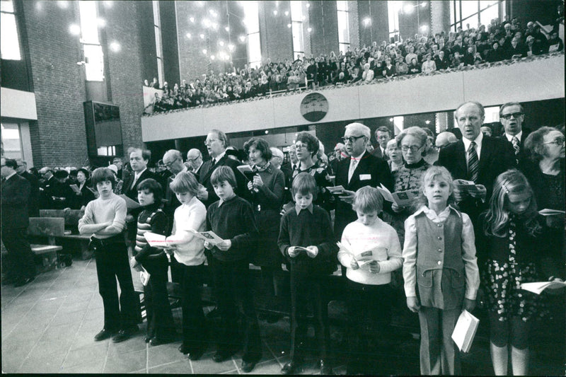 Immanuel Church inauguration. - Vintage Photograph