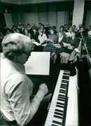 Choir of the Immanuel Church. - Vintage Photograph
