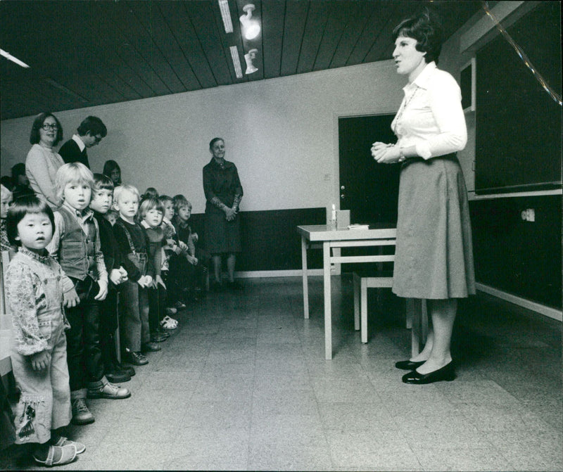 Sunday School at Immanuel Church. - Vintage Photograph