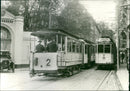Train cars - Vintage Photograph
