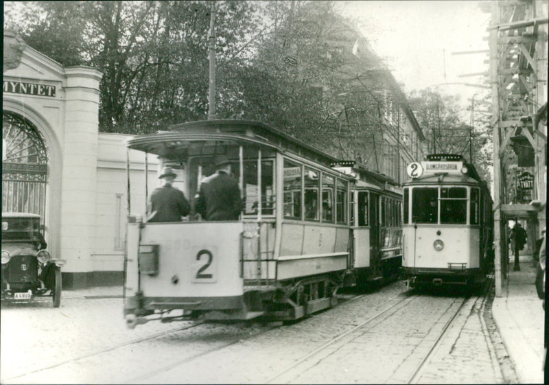 Train cars - Vintage Photograph
