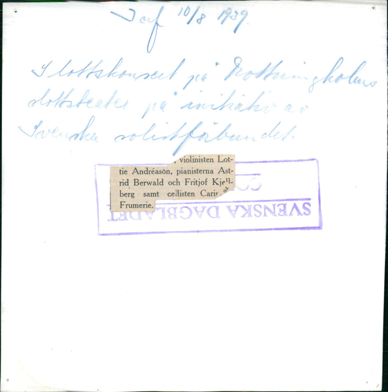 Final concert at Drottningholmsteatern - Vintage Photograph