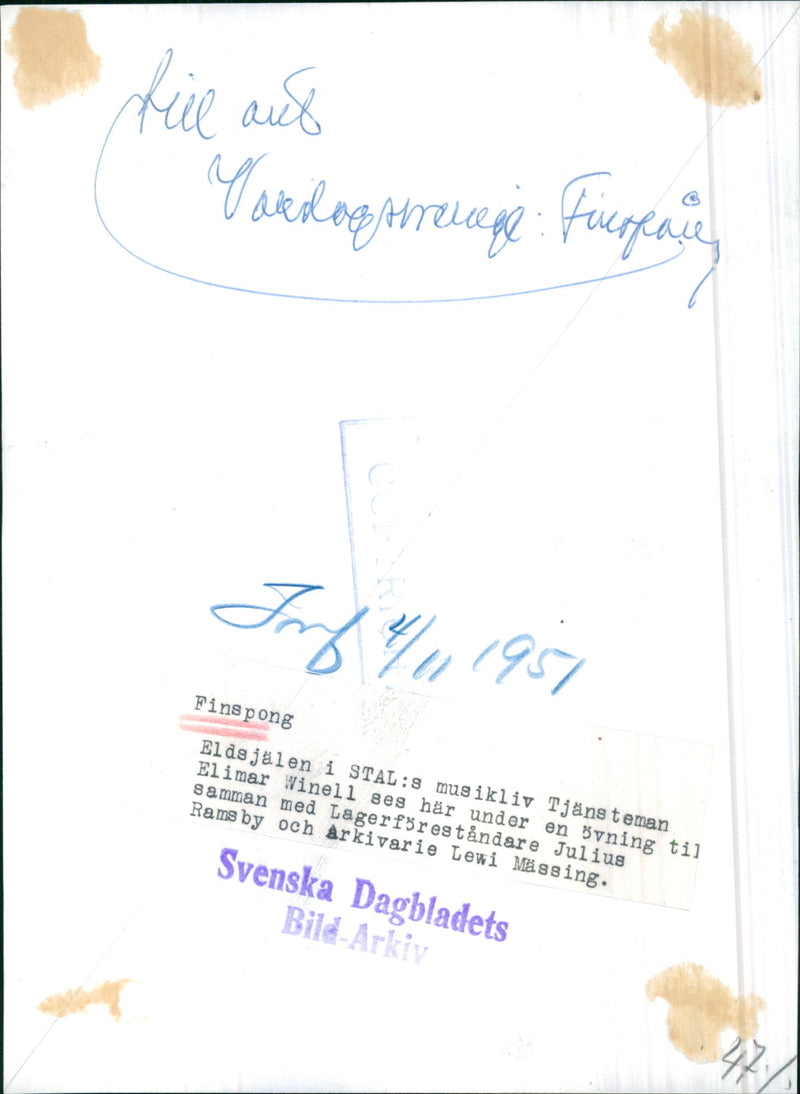 Exercises on the music - Vintage Photograph