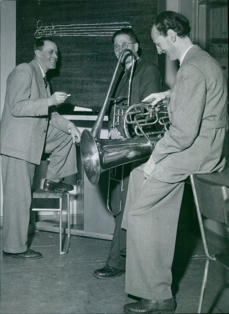 Exercises on the music - Vintage Photograph