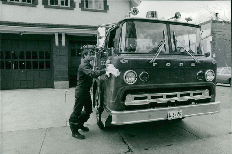 Canadian Fire Truck - Vintage Photograph