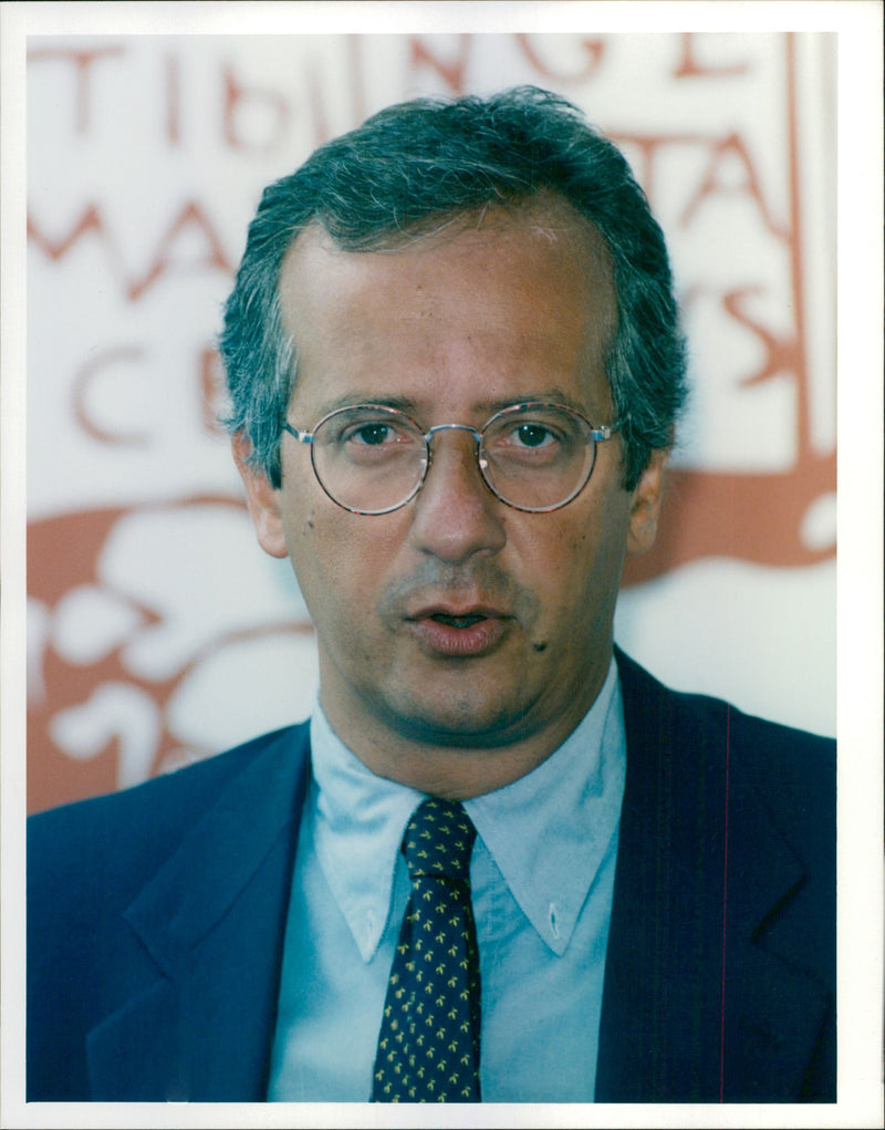 Walter Veltroni, Italian politician - Vintage Photograph