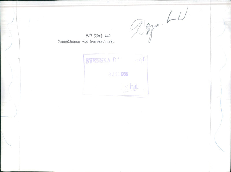 The subway at the concert hall - Vintage Photograph