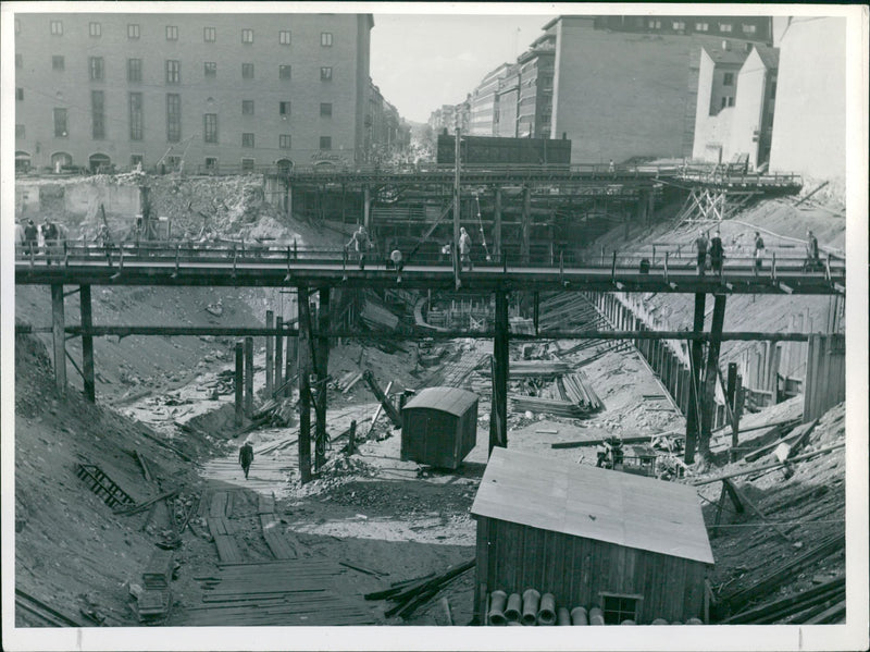 The subway at the concert hall - Vintage Photograph