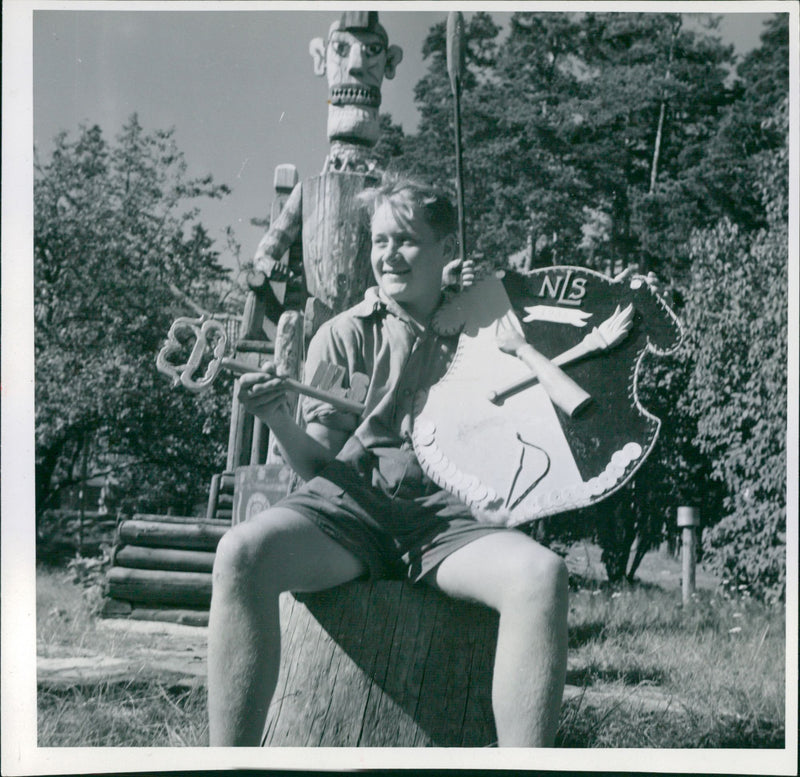 Norra Latins summer home in Marum - Vintage Photograph
