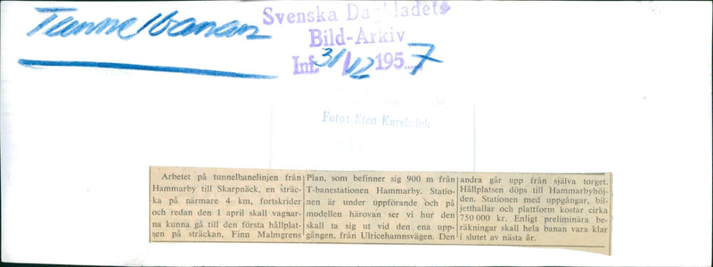 Model of of rise Ulricehamnsvägen - Vintage Photograph