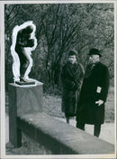 Sculptures in nature exhibition at Skansen - Vintage Photograph