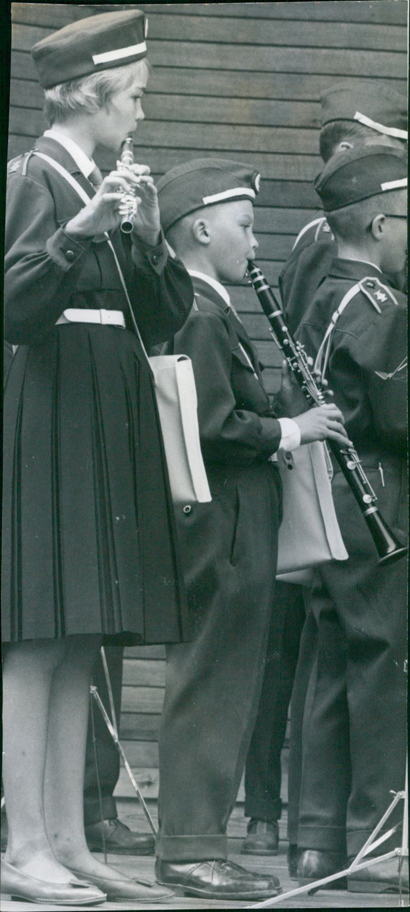 Keuru's music boys plays at the Solliden concert. - Vintage Photograph