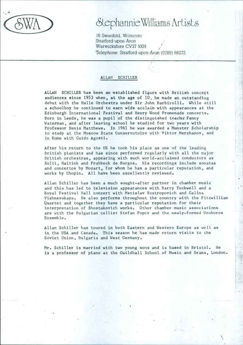 National Trust Concerts 1983 - Vintage Photograph