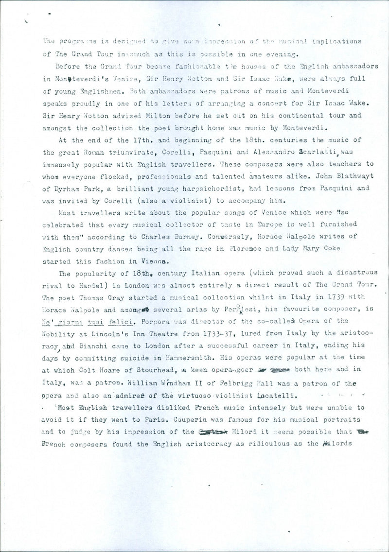 National Trust Concerts 1983 - Vintage Photograph