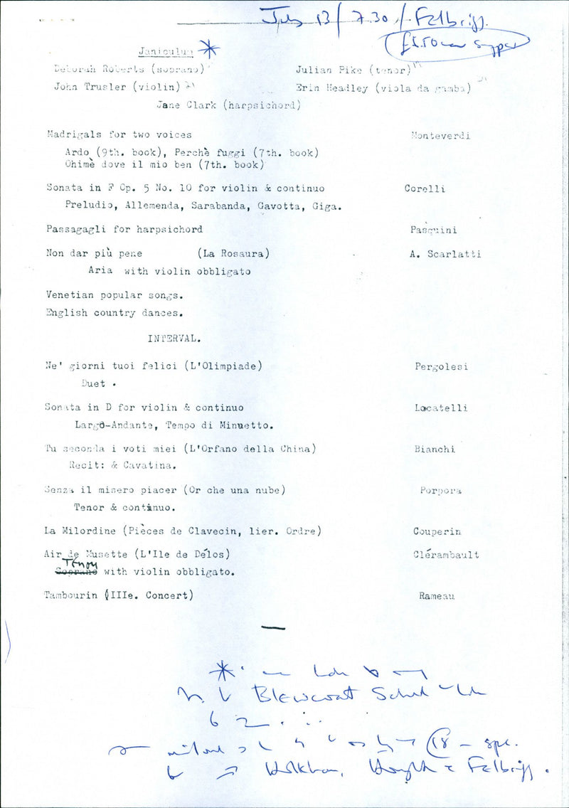 National Trust Concerts 1983 - Vintage Photograph