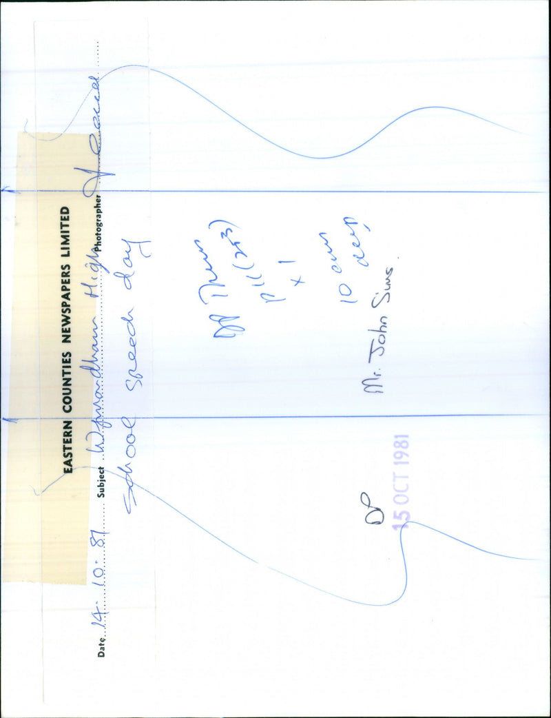 1981 JOHN WRITER - Vintage Photograph