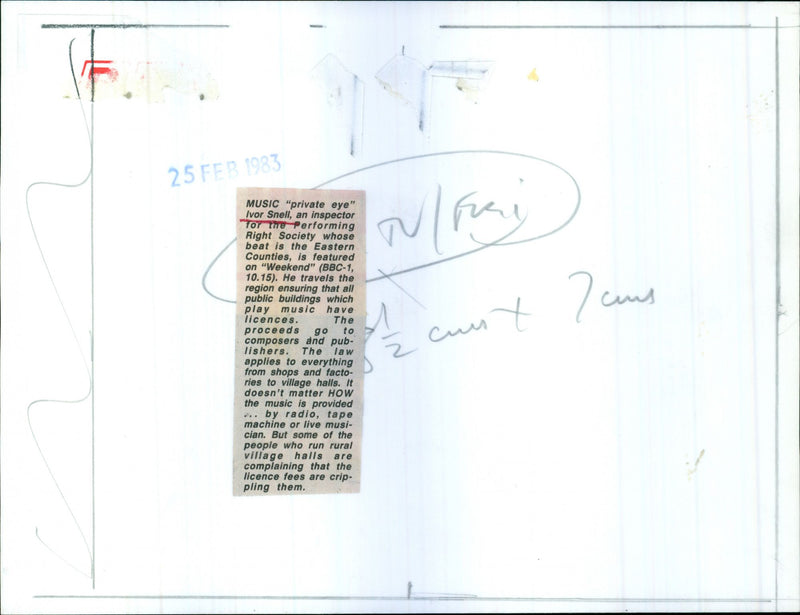 1983 MUSIC SERIES - Vintage Photograph