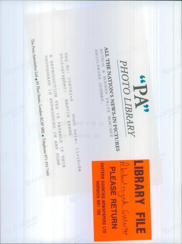 Abdulrazak Gurnah. - Vintage Photograph