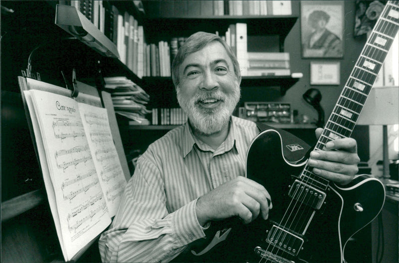 Lennart NyhlÃ©n, musician, winner SvD / Weekends fan competition - Vintage Photograph