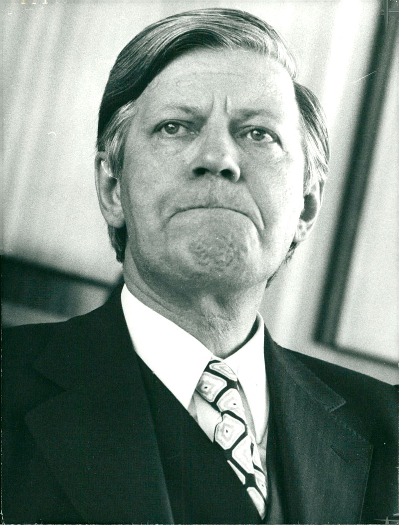 Helmut Schmidt - Vintage Photograph