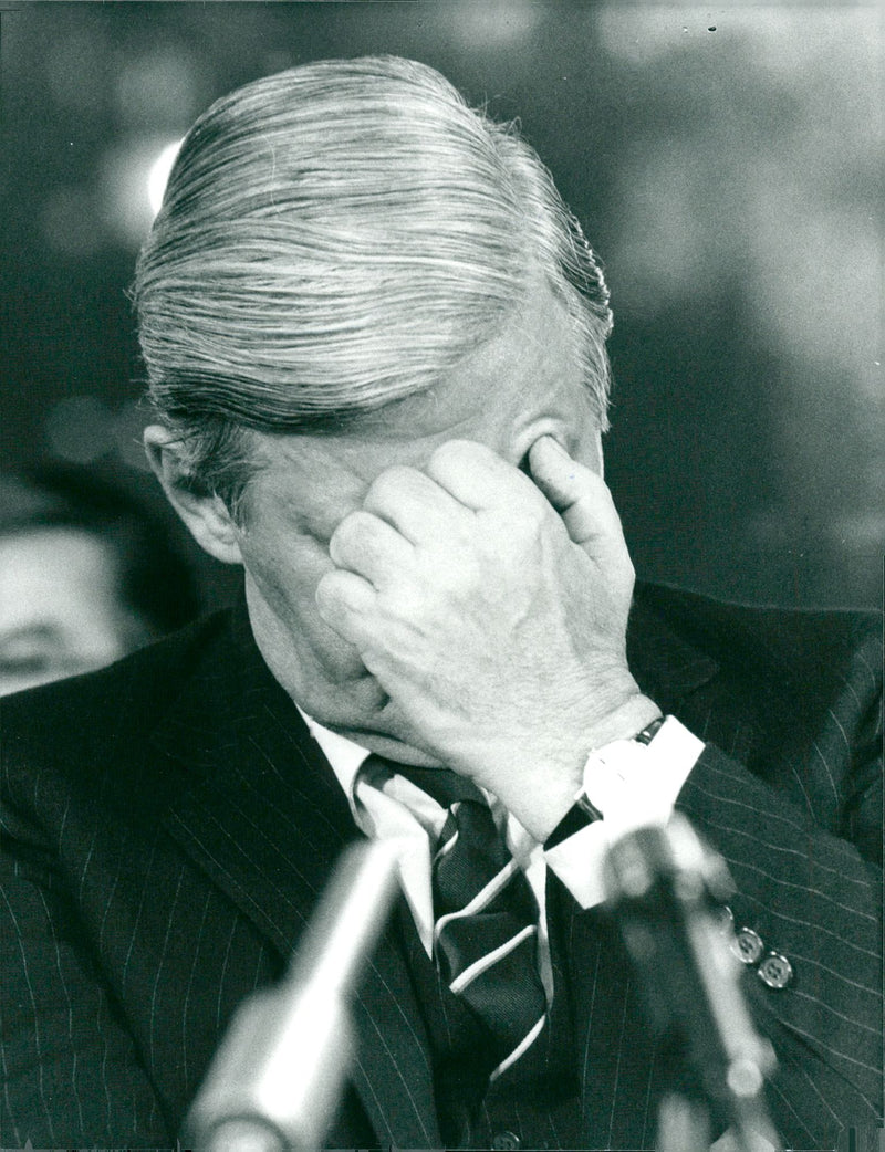 Helmut Schmidt - Vintage Photograph